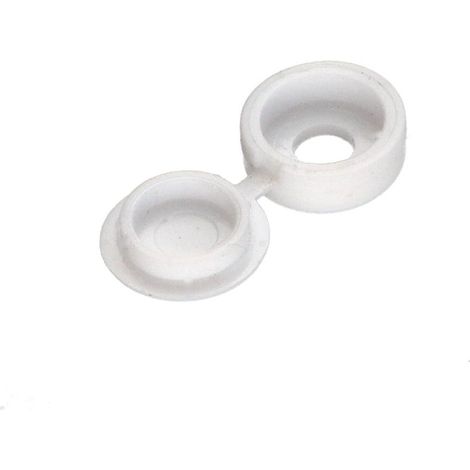 Cache Rivet Plastique Blanc-250 pièces
