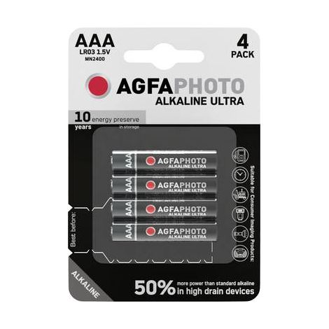 AgfaPhoto Ultra LR03 Pile LR3 (AAA) alcaline(s) 1.5 V 4 pc(s) (1/2)