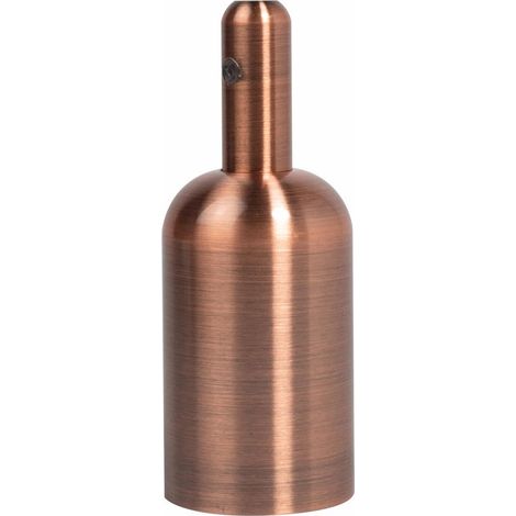 TIBELEC Douille e27 + cache metal or rose d42mm tibelec (1/3)