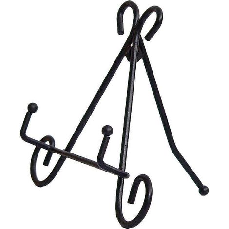 Anti-Slip Plate Dish Displaying Rack Art Craft Easel Plate Holder Stand Iron (1/4)