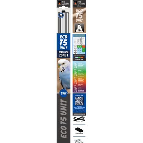 Bird Systems Leuchte für Vögel und Reptilen - Eco T5 Unit Ferguson Zone 1 - 39W (870 mm)