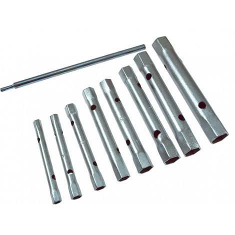 Juego de 8 llaves de tubo dobles de 6 a 22 mm