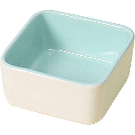 Comedero de cerámica de colores pastel para hámsteres, pequeño comedero anti-mordeduras y anti-púas para erizos y conejos, comedero para mascotas.