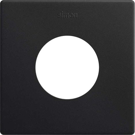 SIMON 270 Cadre esthétique minimal pour prise avec 1 élément noir mat 27110610-098