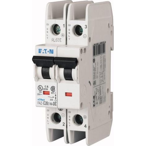 Disjoncteur FAZ cbe C 4A 2P NA DC 000137251 EATON FAZ C4/2 NA DC