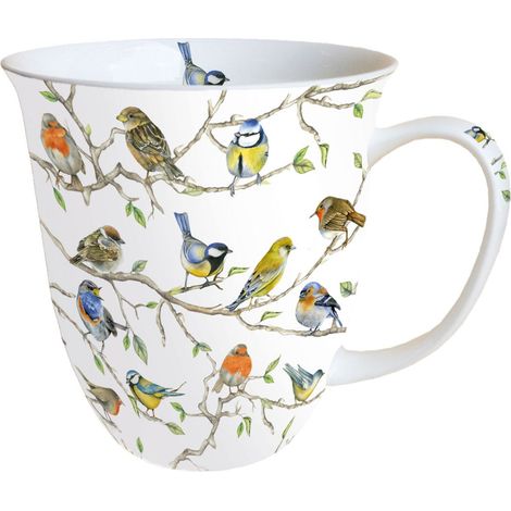 Tasse en Porcelaine Fine - Birds Meeting