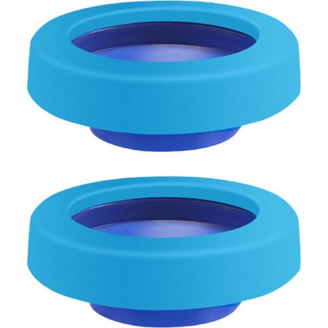2 Pack Toilet Flange, Fits 75-110mm Pipe, Universal Rubber Flush Valve Gasket Waterproof Toilet Bowl Outlet Connector (1/5)