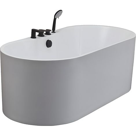 Vasca da bagno freestanding con rubinetto - 195 L - 150x 75 x 58 cm - Bianco - STEPONA
