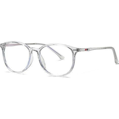Lunettes de protection pour ordinateur, style littéraire, à miroir plat en métal, avec technologie anti-lumière bleue (1/3)