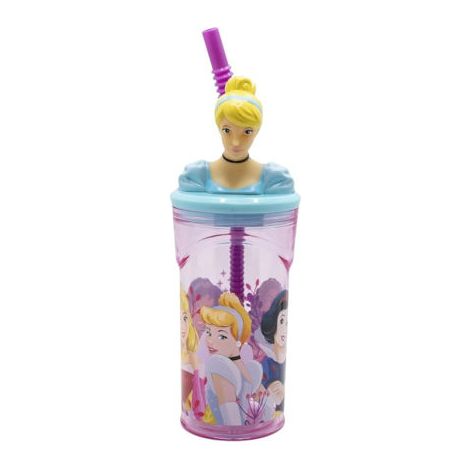 VASO 360ML FIGURA 3D PRINCESS COURAGEOUS HEART
