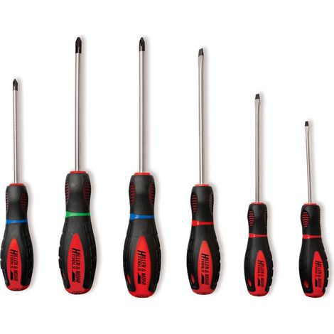 Set di cacciaviti Dedra 17w092 6 pezzi punte magnetiche acciaio S2