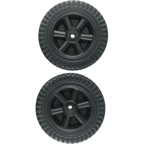 Enowelir Lot De 2 Roues De Rechange Noir Pour Barbecue À Gaz 150 Cm Compatible Multi Marques (1/4)