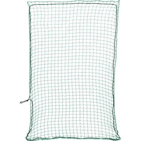Anhängernetz mit grüner Gummischnur 3x2 m PP (1/5)