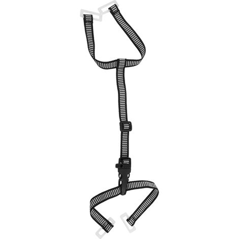 Accessoire de Casque Sangle de Casque Mentonnière Anti-Usure en Polyester et Plastique Noir, Légère, Douce Peau, pour Usage de Sécurité et Protection (1/5)