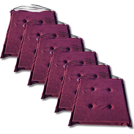 Cojines para silla 40x40x3 cm 1224 - juego de 6 (1/5)
