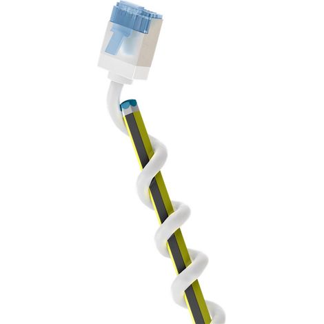 Goobay 74328 cable de red Blanco 0,5 m Cat6a U/FTP (STP) (1/5)