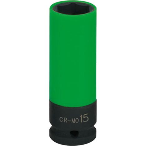 KS Tools 515.1072 Bussola per Avvitatori ad Impulsi per Cerchi in Lega, Lunga, 15 mm, 1/2"