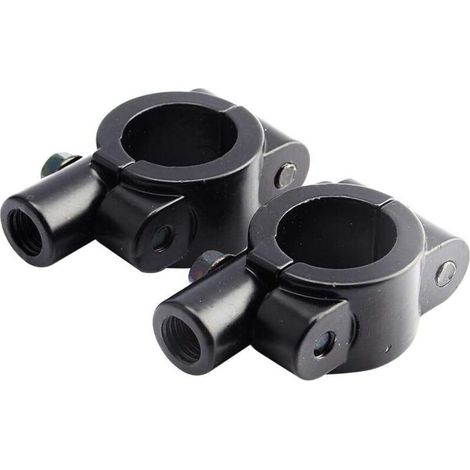 2 pcs Support de Rétroviseur de Guidon de Moto, Colliers de Fixation des Miroirs de Guidon 7/8\ (1/5)