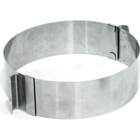 Cercle à pâtisserie réglable - Inox - 8,5 à 15 cm
