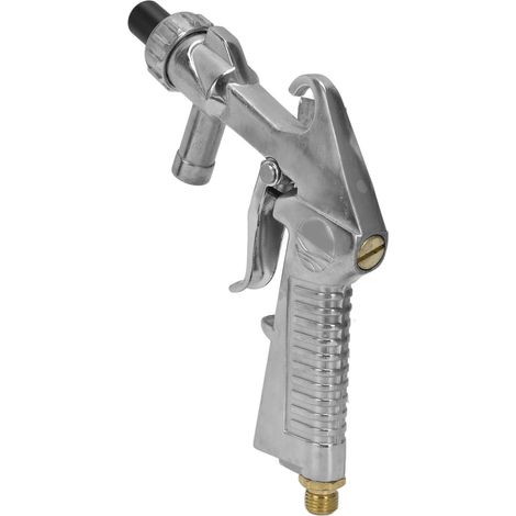 Pistolet de sablage pneumatique à large embouchure + raccord rapide femelle + flexible d'aspiration + buse (1/5)