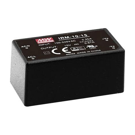 MEAN WELL AC/DC-Printnetzteil IRM-10-12, 12 V-/0,85 A, 10 W (1/3)
