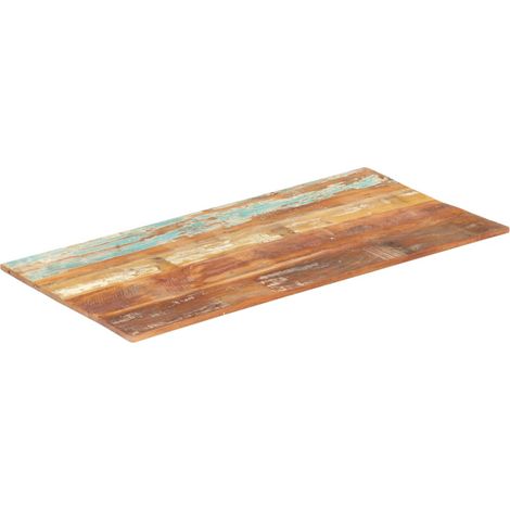 Dessus de table rectangulaire 60x140 cm 15-16 mm Bois récupéré (1/5)