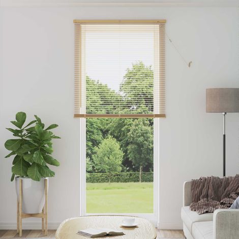 Venetianer Jalousie Hellbraun mit Muster 213 x 70 cm PVC