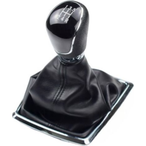Styling-Zubehör für Ford Fiesta 2008–2012: Schaltsack für 5-/6-Gang-Schaltgetriebe, schwarz. Größe: 5-Gang. (1/5)