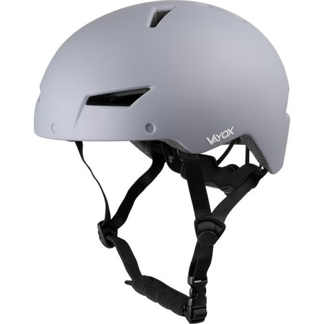 Casque Vayox Street Blanc Gris Mat Taille M + LED USB-C VA0423GREM (1/5)