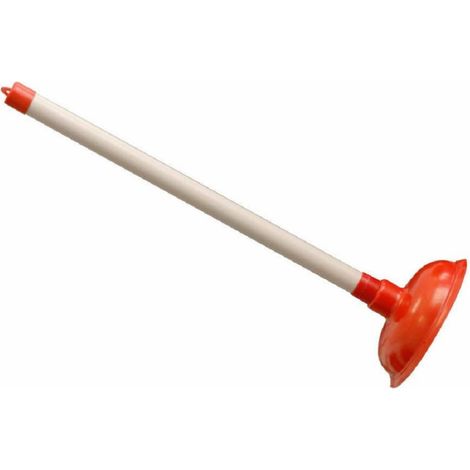 Trade Shop - Columna Fregadero Mango Goma Plástico Pvc Ventosa Diámetro 79160 - (1/2)