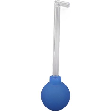 Outil retrait calculs amygdaliens en verre et silicone nettoyant buccal manuel soin bouche aspirateur tonsilles bleu 20.5x5.5cm (1/5)