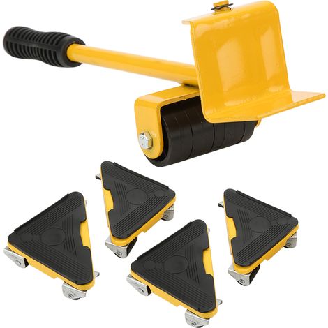 GARRYFIZH Ensemble de 5 roulettes amovibles et portables pour meubles lourds (1/4)