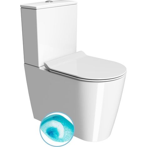 WC combiné KUBE X, Swirlflush, S-Trap/P-Trap, blanc ExtraGlaze (1/4)