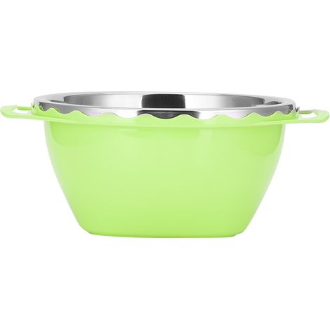 Panier De Lavage Double Couche Pour Riz Et Fruits - Égouttoir Cuisine Vert Avec Poignées Et Base Antidérapante - Lot De 1 (1/5)