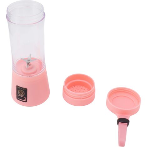 Mixeur-extracteur de jus portable à 6 lames, 380 ml, rechargeable par USB, mini mixeur à fruits portable pour la maison et l'extérieur (1/5)