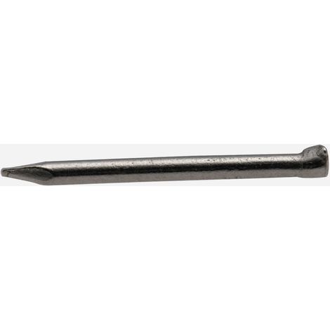 Punta de acero pulido Viswood con cabeza de hombre 1,25x25 mm (Caja de 80g)