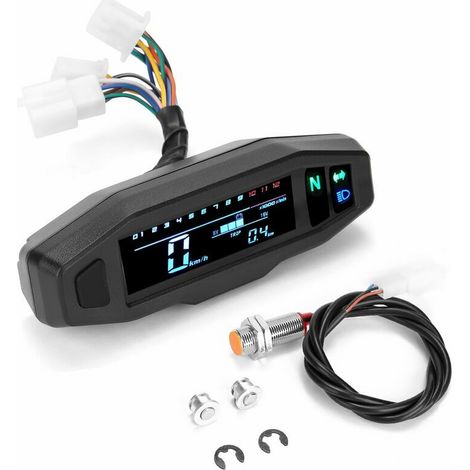 Universeller LCD-Digital-Tachometer, Kilometerzähler, Tachometer für Elektromotorräder