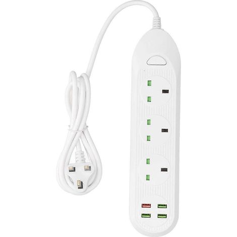 Multiprise multifonction 3000 W avec ports USB, multiprise d'extension 110 V