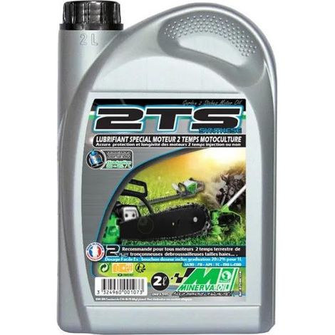 Lubrifiant Huile Moteur 2 Temps Synthétique Bidon 2 Litres - Minerva Oil