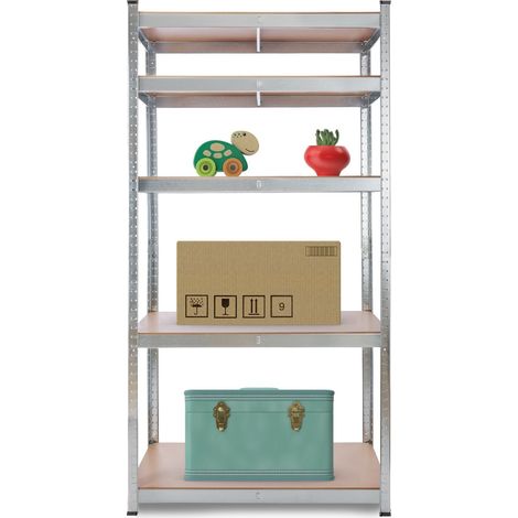 AREBOS Estanteria Metalica 180 x 90 x 40 cm 875 kg 5 Baldas Estanterías De Acero de Alta Resistencia (1/5)
