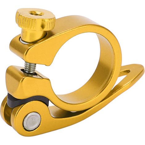 Collier de selle BOLANY pour VTT et vélo de route, à serrage rapide, 31,8 mm, couleur or (1/5)
