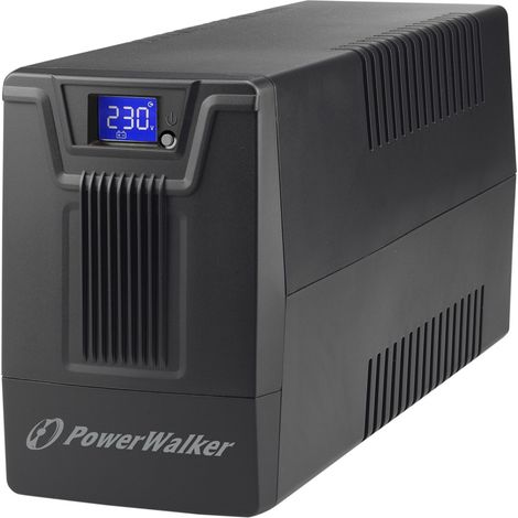 PowerWalker VI 800 SCL FR UPS Line-Interactive da 0,8 kVA (480 W) con 2 prese CA, ideale per alimentazione affidabile del desktop (1/4)