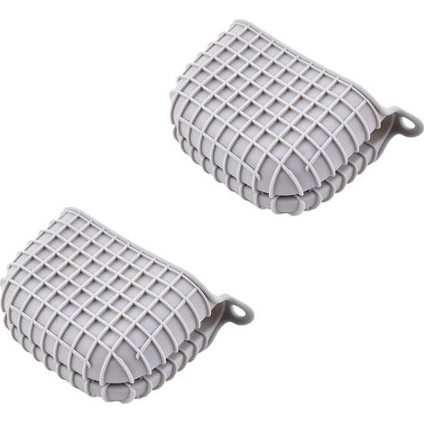 Gant Four, 2 Pièces Gant Cuisine Four Isolation, Gant de Cuisine en Silicone, avec Grille Antidérapante, Gants Four pour Cuisiner, Cuire au Four, Griller