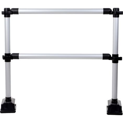 Barrière Express 2 lisses 1m Gris Métal - 2001212 (1/2)