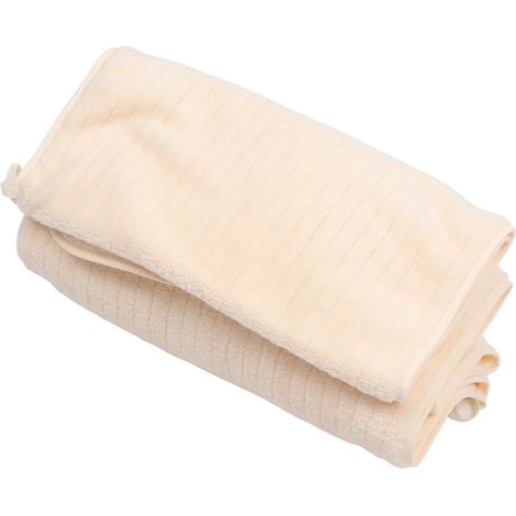 Ensemble de 2 serviettes en velours corail doux, très absorbantes, à séchage rapide et légères, pour les mains et le bain. (1/5)