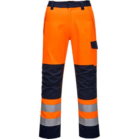 Pantalón Modaflame RIS Naranja/Marino - Protección Avanzada - Naranja Marino - Talla M