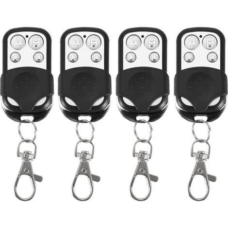 Porte-clés de télécommande sans fil clonage universel pour porte de Garage de voiture 433.92mhz 4 pièces (1/4)