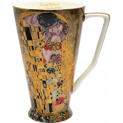 Großer 500-ml-Becher mit Gustav-Klimt-Motiv, dekorative Schachtel, perfekt als Geschenk (1/5)