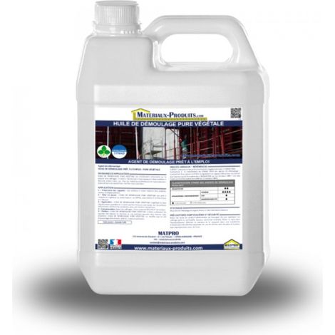 Huile de démoulage pure végétale - 1000 L Jaune - MATPRO
