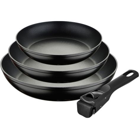 SET DI 3 PADELLE IN ALLUMINIO D.18-20-24CM